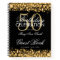 50th Birthday Guestbook Party Sparkles Gold