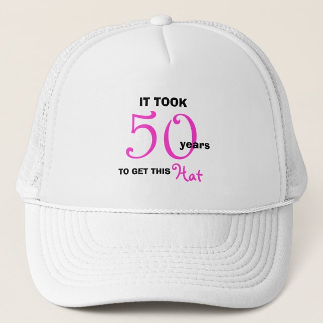 50th Birthday Hats for Her (Front)