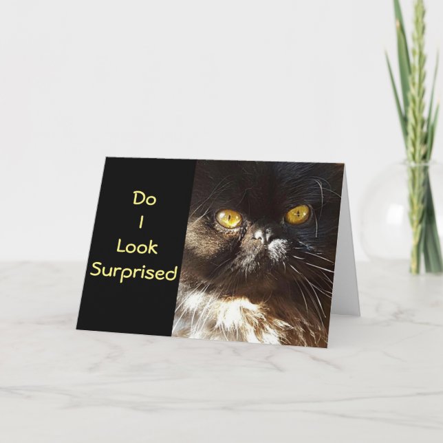 **50th BIRTHDAY HUMOR** DID NOT EXPECT IT! Card (Front)