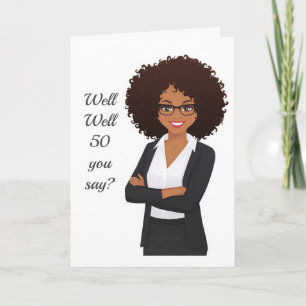 *50th* BIRTHDAY HUMOR FRIEND OR FAMILY Card
