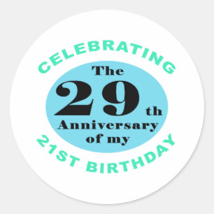 50th Birthday Humour Classic Round Sticker