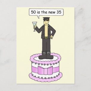 50th Birthday Humour for Gay Male Postcard