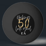 50th birthday initials personalized favor gift ping pong ball<br><div class="desc">Fun 50th birthday gift. Ideal party favor or gift for your golf loving friend or relative. Part of a collection.</div>