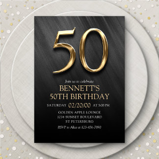 50th Birthday Invitation