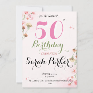 50th Birthday Invitation