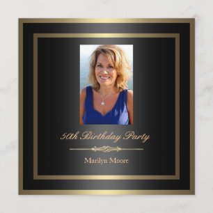 50th Birthday Invitation - Photo