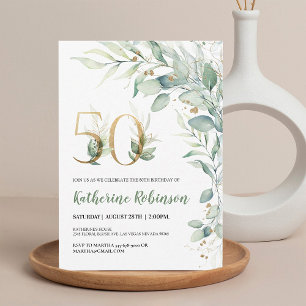 50th birthday invite for her Adult Birthday