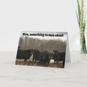 **50th** BIRTHDAY is SOMETHING TO "MOO ABOUT" Card