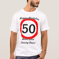 50th Birthday Joke 50 Road Sign Speed Limit