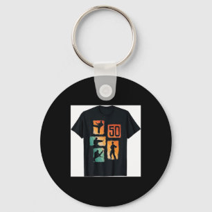 50th Birthday Karate Taekwondo 50 Years Old Man Key Ring