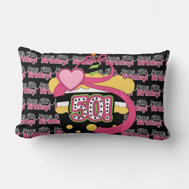 50th Birthday Keepsake Pillow (Front)