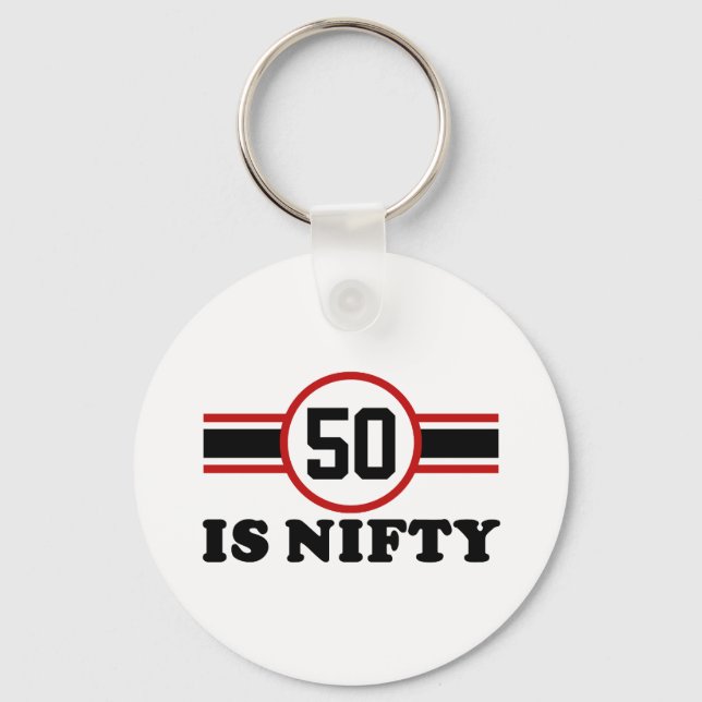 50th Birthday Key Ring (Front)