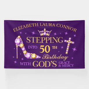 50th Birthday, ladies, christian Banner