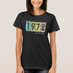 50th Birthday Ladies Gents 50 Years Vintage 1972 T-Shirt