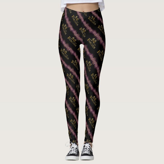 50th Birthday  Leggings (Front)