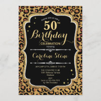 50th Birthday - Leopard Print