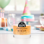 50th Birthday Limited Perfection 1974 Whiskey Glass<br><div class="desc">Elegant stylish modern bold Cheers to Custom Years personalised birthday glassware.</div>