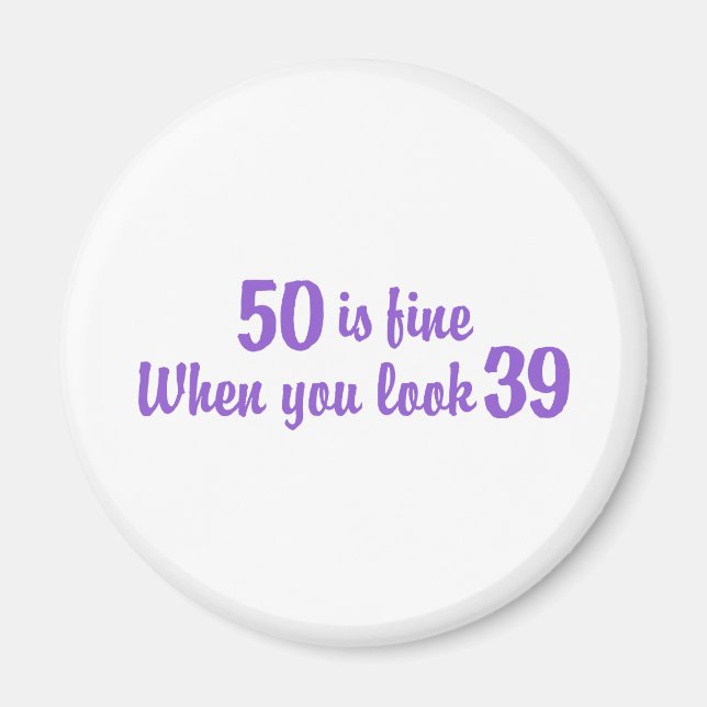 50th Birthday Magnet (Front)