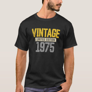 50th Birthday Men Women Vintage 1975 50th Birthday T-Shirt