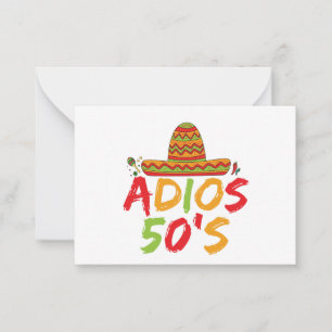 50th Birthday Mexican Party Cinco de Mayo Fiesta Card