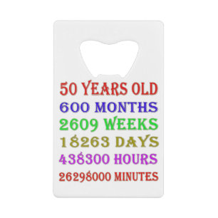 50th Birthday Milestones