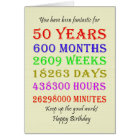 50th Birthday Milestones