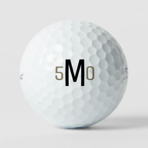 50th Birthday Monogram II Titleist Pro V1 Golf Balls