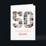 50th Birthday Number 50 Photo Collage Personalised Card<br><div class="desc">Celebrate momentous 50th Birthday with this cute card. It's a personalised photo collage birthday card that allows you to create a truly unique and memorable design. This customisable template lets you insert your own cherished photos, capturing the precious moments throughout the year. This custom card is perfect for commemorating your...</div>