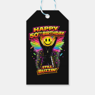 50th Birthday old skool raver Scottish rave scene  Gift Tags