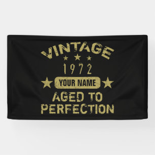 50th Birthday Party 1972 Add Your Name Banner