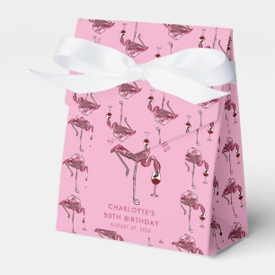 50th Birthday Party 50 and Fabulous Flamingo Favour Box