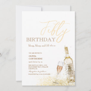 50th Birthday Party   Bloop, bloop and 50 here!  Invitation