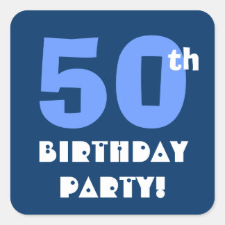 50th Birthday Party Envelope Seal