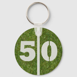 50th Birthday Party Favour Key Ring