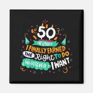 50th Birthday Party Funny Age 50 Funny Quote Magnet