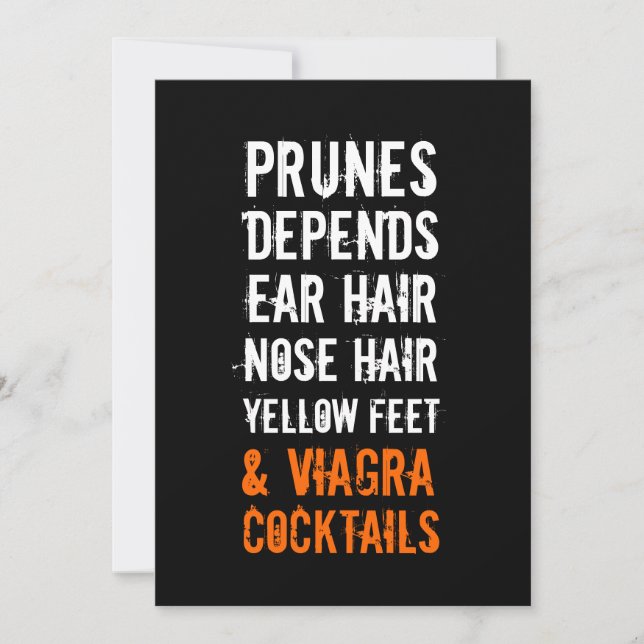 50th Birthday Party Geezer Invitation (Front)