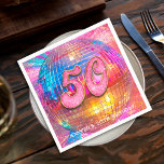 50th Birthday Party Gold Pink Glitter Disco Ball Napkin<br><div class="desc">Do you love the 80s dancing disco ball? The 70s disco ball? Look at our 50th Birthday Party Gold Pink Glitter Disco Ball Napkins! Celebrate in style with our vibrant birthday disco ball napkin featuring a colourful gold mirror disco ball and dazzling typography with a digital glitter and gold effect....</div>