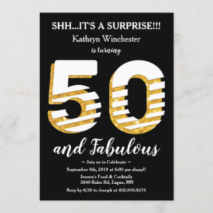 50th Birthday Party Invitation