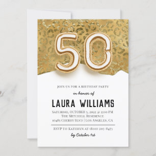 50th Birthday Party Invitation