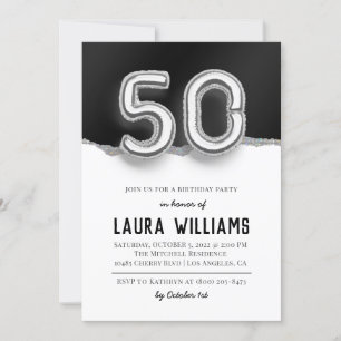 50th Birthday Party Invitation