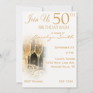 50th Birthday Party Invitations