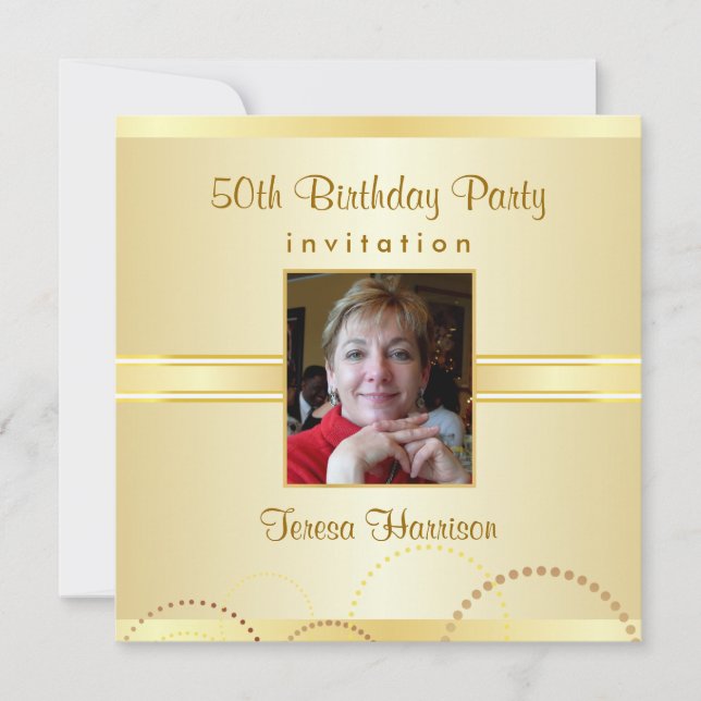 50th Birthday Party Invitations - Create Your Own (Front)