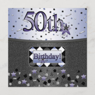 50TH BIRTHDAY PARTY INVITATIONS FOR HIM OR HER