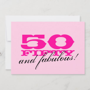 50th Birthday Party invitations for women