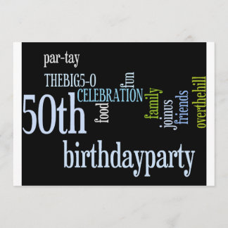 50th Birthday Party Invite