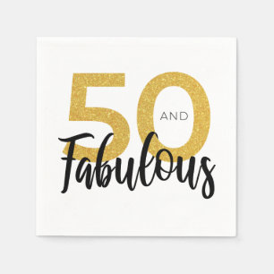50th Birthday Party Paper Napkin