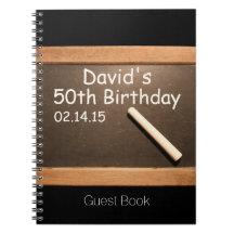 50th Birthday Party Personalised Guest Book