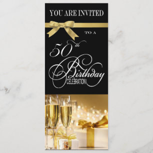 50th Birthday Party Personalised Invitation