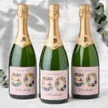 50th Birthday Party Photo Collage Dusty Blush Pink Sparkling Wine Label<br><div class="desc">Easily edit the text and photos to suite your occasion. Look who's birthday it is. Turning a new decade is a great time to celebrate! Want to help somebody celebrate on their 50th birthday? These photo birthday party sparkling wine labels will enhance the big day of fun with friends and...</div>
