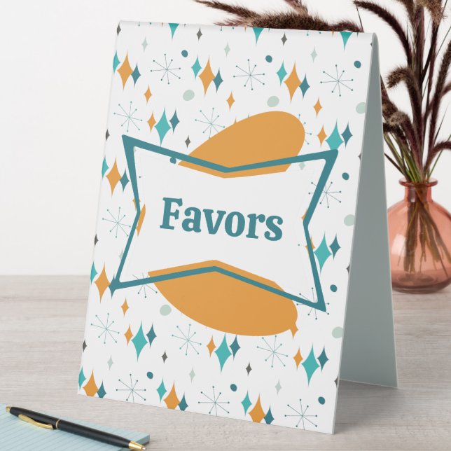 50th Birthday Party Retro Mid Century Any Age (In SItu (Table))